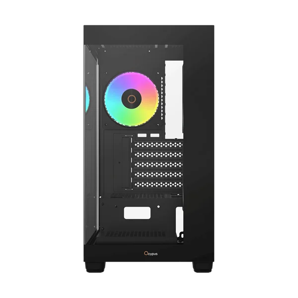 корпус Ocypus Gamma C52 BK ARGB, MATX, USB3.0*1+USB2.0*2, SIDE 2x120mm ARGB, REAR 1x120mm ARGB