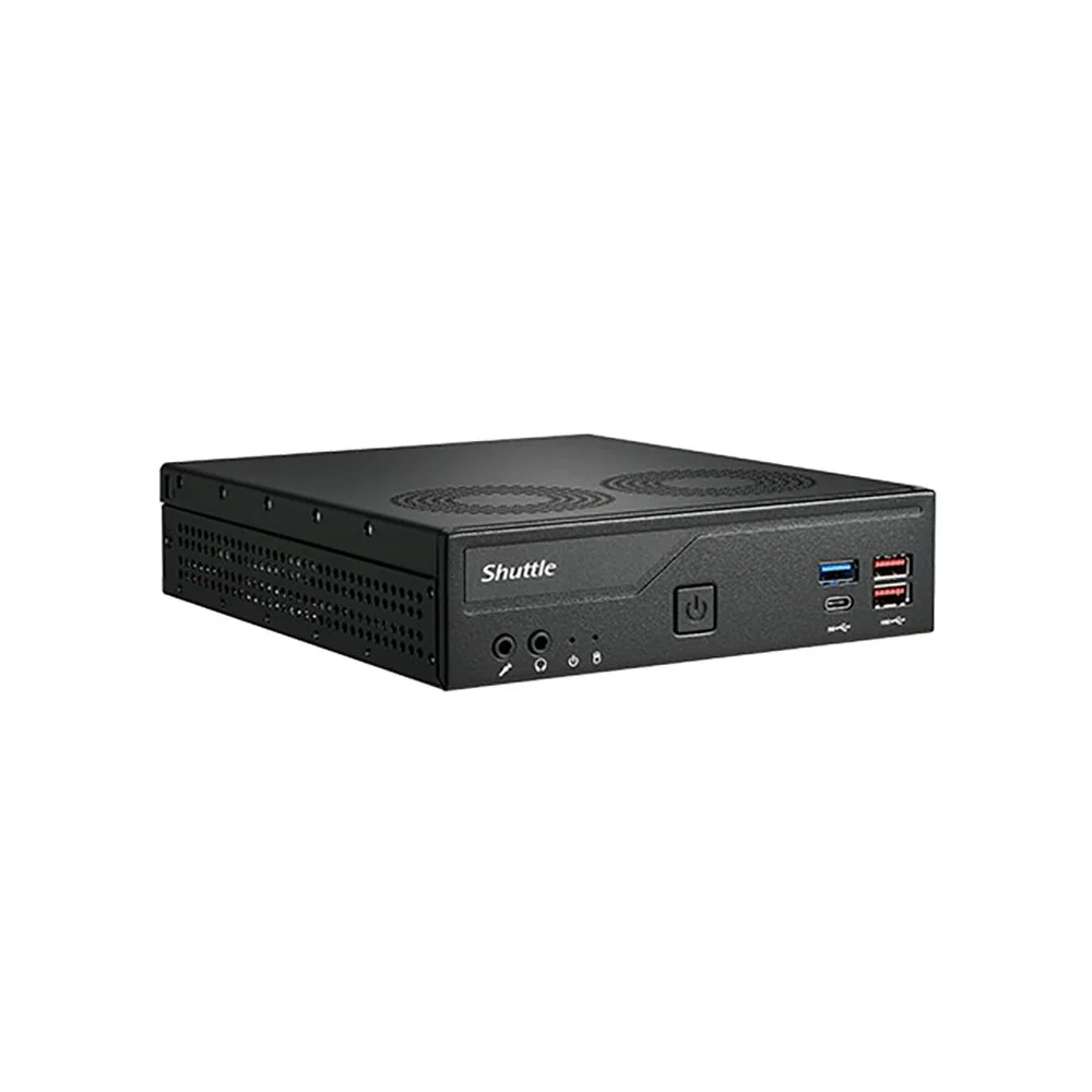 Платформа мини ПК Shuttle 1.3L PC DH770 LGA1700 CPU, 2 x DDR5 SODIMM, HDMI 2.0 x 2+ DisplayPort x 2, 120w PSU, VESA