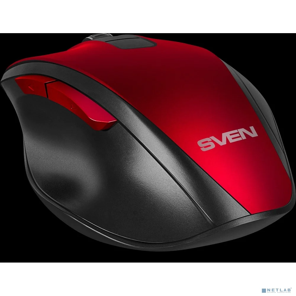 Беспроводная мышь RX-525SW красная  (бесшумн. кл., 5+1кл. 600-1400DPI, Soft-touch, блист.) 3