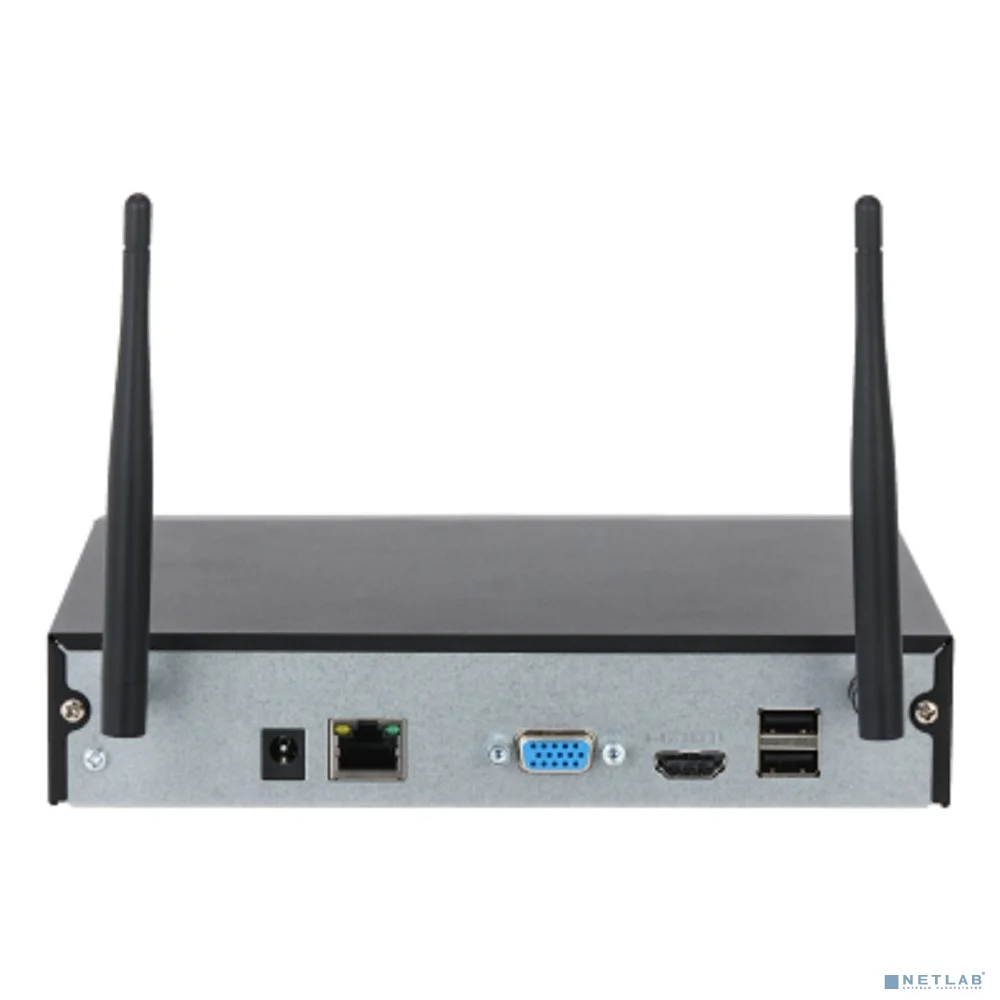 DAHUA DHI-NVR2108HC-W 8-канальный IP-видеорегистратор H.265+ с W-Fi и ИИ Входящий поток до 80Мбит/с;  1 SATA III до 20Тбайт;  1 HDMI, 1 VGA; 1 RJ45 100Мбит/с, Wi-Fi 2.4ГГц, 5ГГц 3