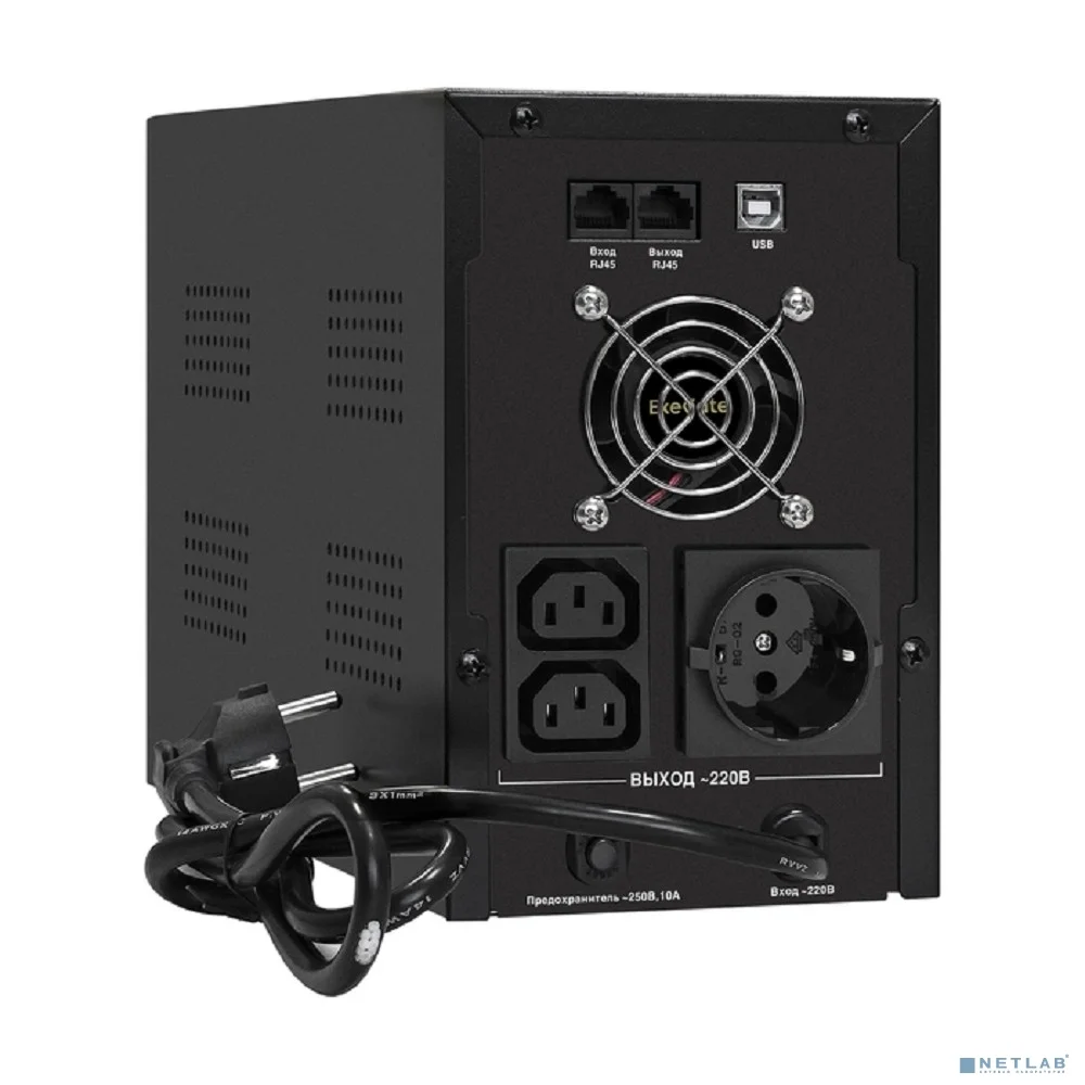 Exegate EX292633RUS ИБП ExeGate SpecialPro Smart LLB-2200.LCD.AVR.1SH.2C13.RJ.USB <2200VA/1300W,LCD,AVR,1*Schuko+2*C13,RJ45/11,USB, металлический корпус, Black> 3