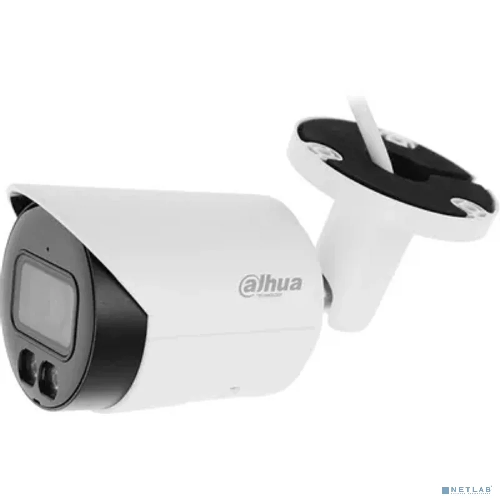 DAHUA DH-IPC-HFW2849SP-S-IL-0360B Уличная цилиндрическая IP-видеокамера SmartDualLight 8Мп, 1/2.7” CMOS, объектив 3.6мм, видеоаналитика, микрофон, ИК 30м, LED 30м, IP67, металл
