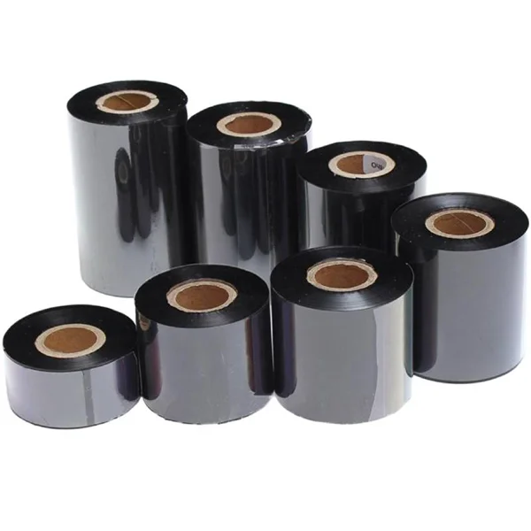 Красящая лента ВОСК, рулон Ribbon WAX (воск) 110mm*300m OUT черный 1" втулка