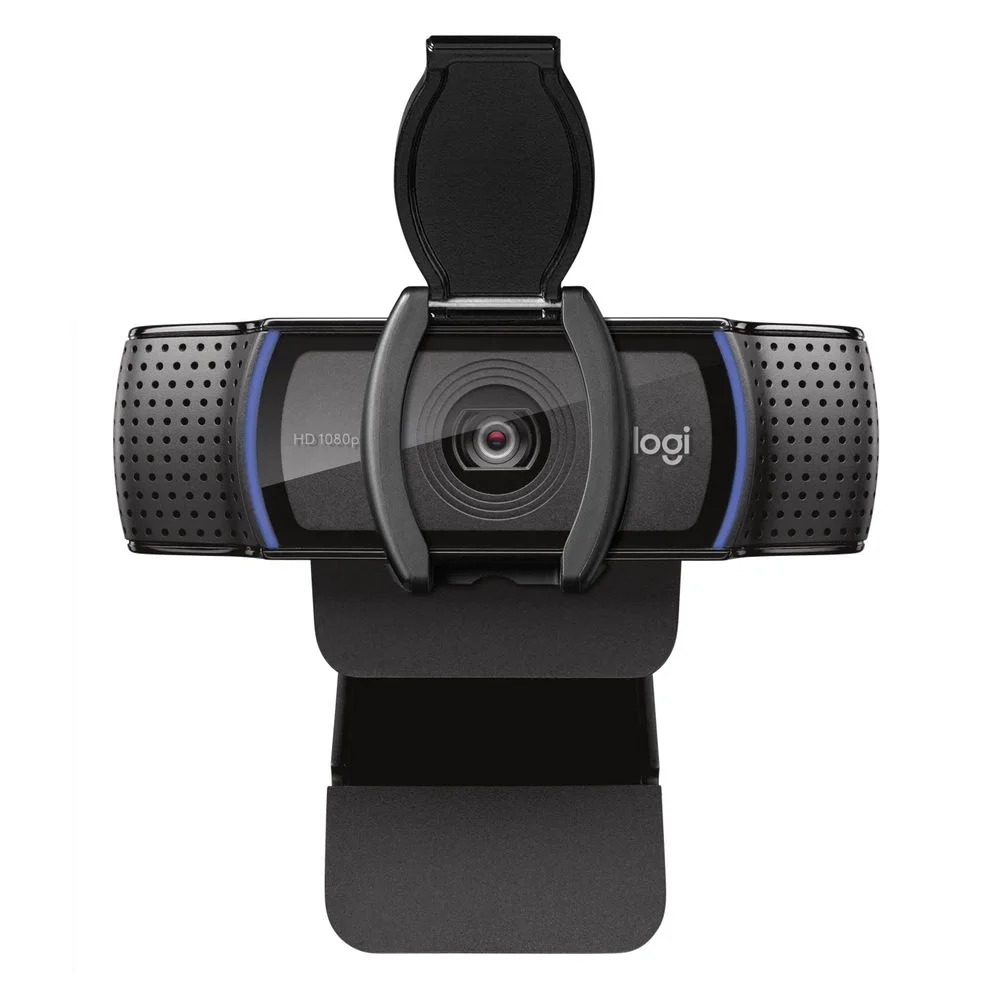 Веб-камера Logitech C920e черная, 3Mp, FHD 1080p@30fps, автофокус, угол обзора 78°, складная подставка, USB2.0, кабель 1.5м 2