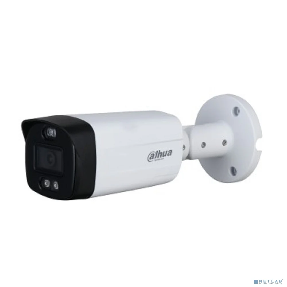 DAHUA DH-HAC-ME1509THP-A-PV-0280B-S2 Уличная цилиндрическая HDCVI-видеокамера Full-color Starlight с активным сдерживанием 5Мп, объектив 2.8мм ИК 40м, LED 40м, IP67, корпус: металл, пластик