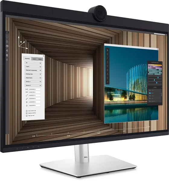 Монитор Dell 31.5" U3224KBA 6K Conference Monitor S/Bk (IPS;16:9;6144x3456x60Hz;450cd/m;2000:1;5ms;1,07bln;178/178;HDMI;mDP;3xUSB-C;5xUSB-A;2xTB4;RJ45;WebС8MP;mcr;Spk14W;Tilt;Swiv;HAS;Pivot;VESA) 2