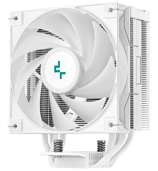 Кулер для процессора DEEPCOOL AG400 DIGITAL WH LGA1700/1200/115X/AM5/AM4 (9шт/кор, TDP 220W, PWM, Fan 120mm, 4 тепл. трубки, черный) RET (R-AG400-WHNDMN-G-1)