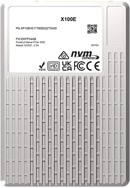 твердотельный накопитель PHISON SSD X100E 1600GB NVMe U.3 (15mm) PCIe NVMe Gen4 1x4 R7400/W6900MB/s 3D TLC 1750K/500K IOPS 3DWPD single port  SSD Enterprise Solid State Drive, 1 year, OEM