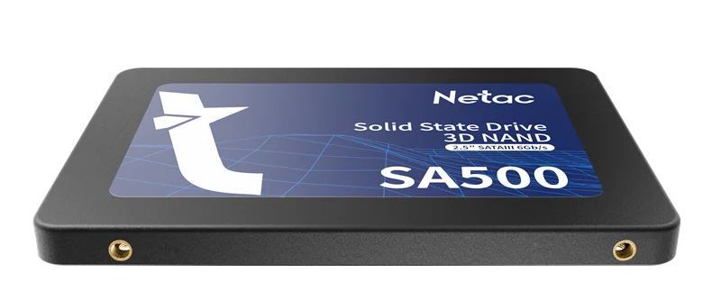 SSD накопитель Netac SSD SA500 1TB 2.5 SATAIII 3D NAND, R/W up to 530/475MB/s, TBW 480TB, 3y wty 5