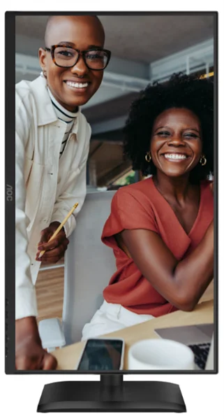 Монитор 23,8" AOC 1920x1080 WLED 16:9 IPS 300cd, 1500:1, 20M:1, 4ms, 178°/178°, VGA, HDMI, DP, USB hub: USB3.2x4, USB3.2-B, 120Hz, Speakers, Tilt, Height, Swivel, Pivot, Internal, VESA, Black, 3y 3