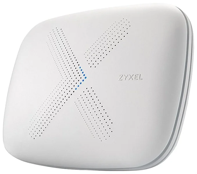 Маршрутизатор Набор из двух Mesh Wi-Fi маршрутизаторов Zyxel Multy X (WSQ50), AC3000, AC Wave2, MU-MIMO, 802.11a/b/g/n/ac (300+866+1733 Мбит/с), 9 антенн, 1xWAN GE, 3xLAN GE, USB 2.0, BLE 4.1, поддержка Amazon Alex