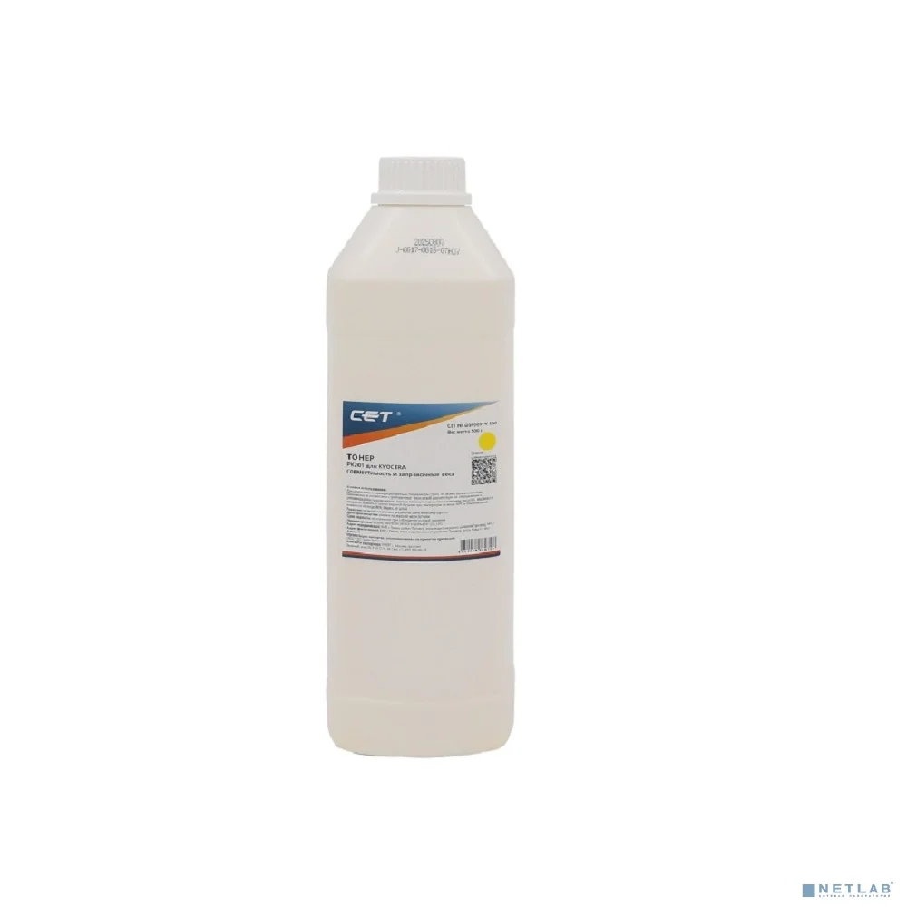 Тонеры и девелоперы Тонер PK201 для KYOCERA ECOSYS P6030cdn/M6026cdn (CET) Yellow, 500г/бут, (унив.), OSP0201Y-500