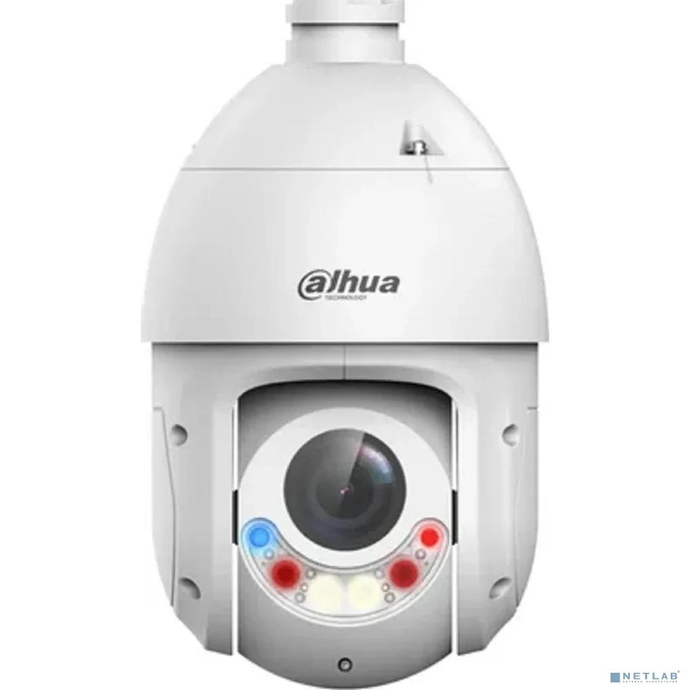 DAHUA DH-SD4E225GB-HNR-A-PV1 Уличная купольная PTZ IP-видеокамера TiOC с активным сдерживанием и ИИ 2Мп, 1/2.8” CMOS, моторизованный объектив 4.8~120мм (25x), видеоаналитика, ИК 100м, LED 50м, IP66