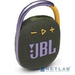 Колонка порт. JBL Clip 4 зеленый 5W 1.0 BT 15м 500mAh (JBLCLIP4GRN)