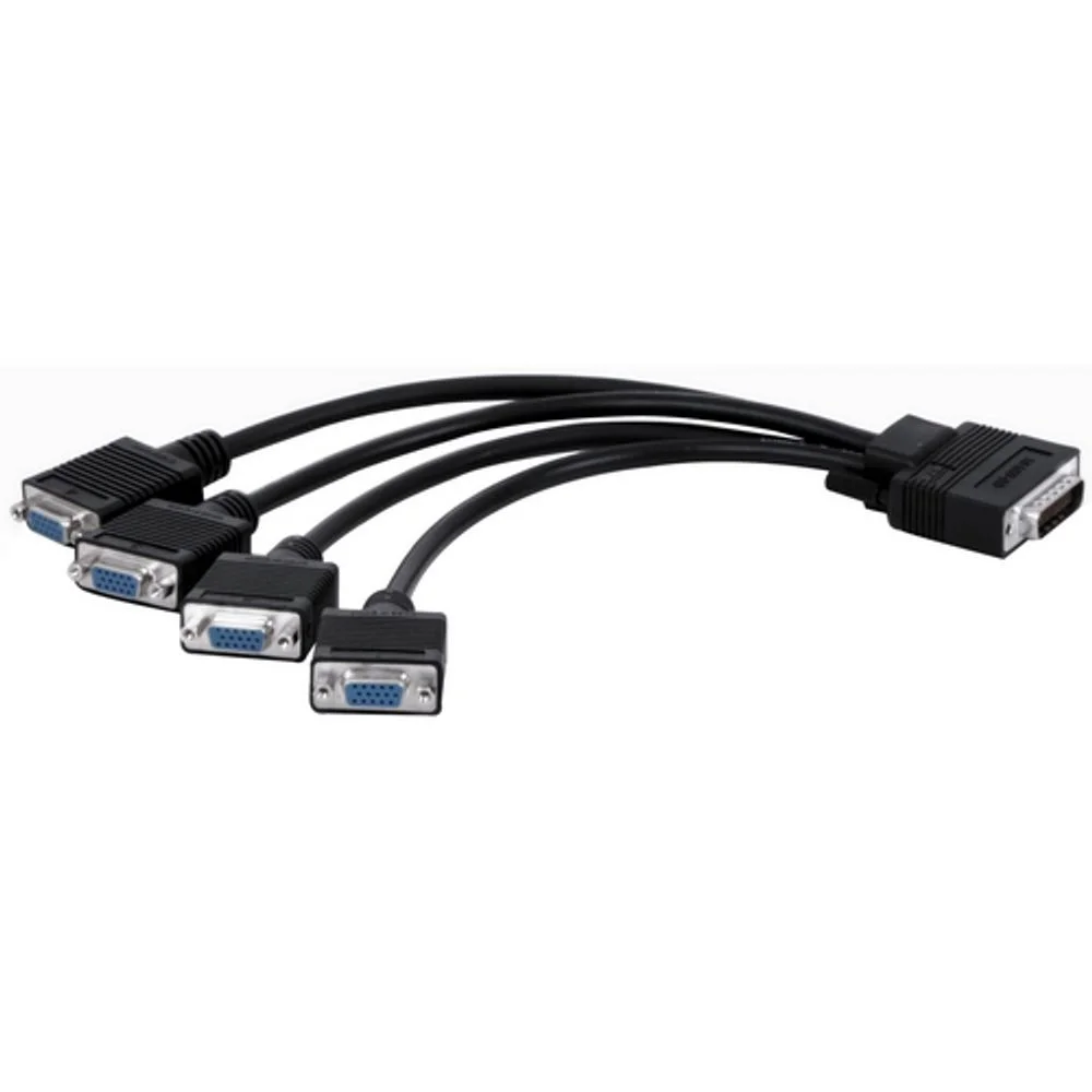 Кабель Matrox Кабель интерфейсный Matrox (CAB-L60-4XAF) Quad analog upgrade cable (Кабель для апгрейда 3-х портовой карты в 4-х портовую)