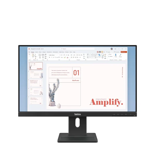 Монитор Lenovo ThinkVision E24-40 23.8" 16:9 FHD (1920x1080) IPS, 100Hz, 250N, 1xHDMI 1.4, 1xDP 1.2, 1xVGA, LTPS, 1Y