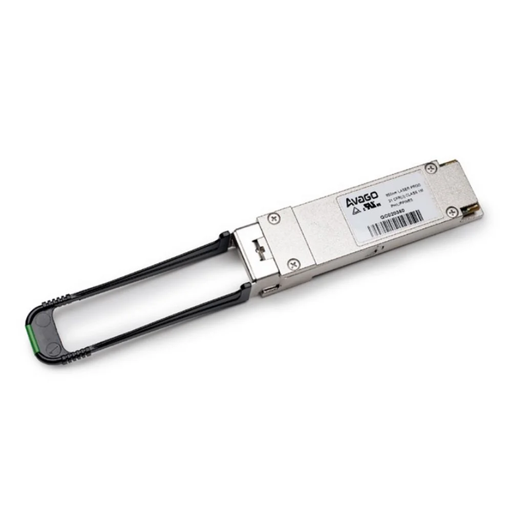 Волоконно-оптический приемопередатчик Avago AFBR-79EIPZ Transceiver 40G (40 Gbps Ethernet), QSFP+, MPO MMF 150m, 850nm VCSEL laser, (0C...70C), Foxconn Avago