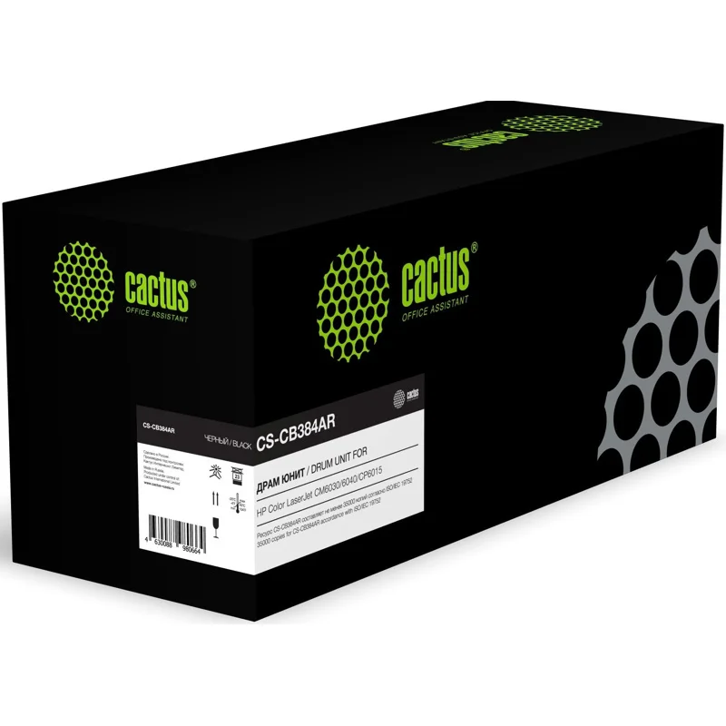 Блок фотобарабана Cactus CS-CB384AR CB384A черный ч/б:35000стр. для CLJ CM6030/6040/CP6015 HP