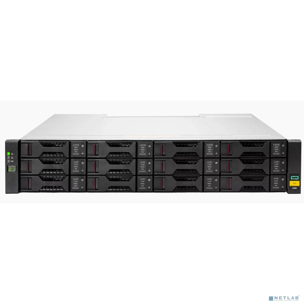 Система хранения данных / R7J72B_bundle / HPE MSA 2060 10GBASE-T iSCSI LFF Storage./ R7L70A#0D1x10 / R0Q49A#0D1x2/ R7J72B