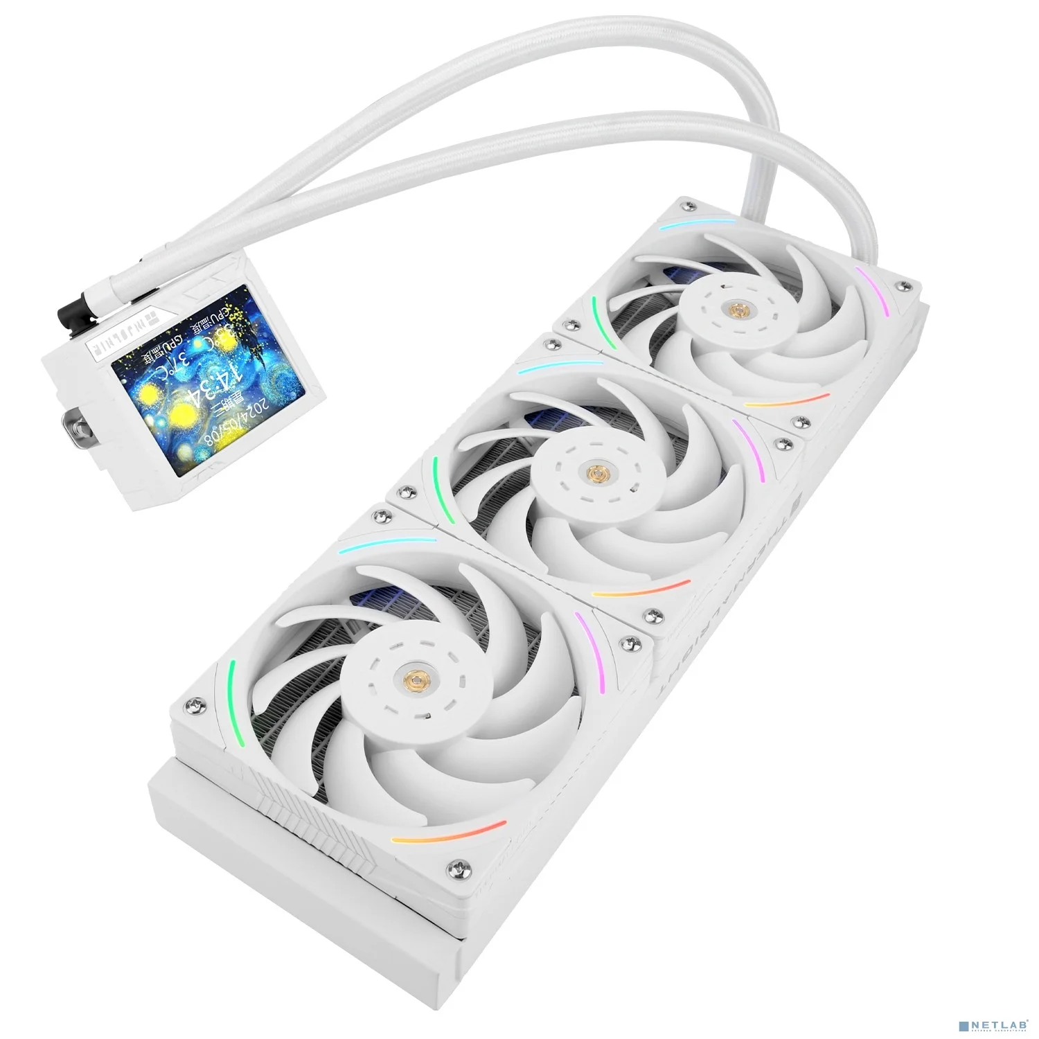 Thermalright Система водяного охлаждения Mjolnir Vision 360 ARGB White / 3x120mm ARGB PWM Fans / TRMV360AW