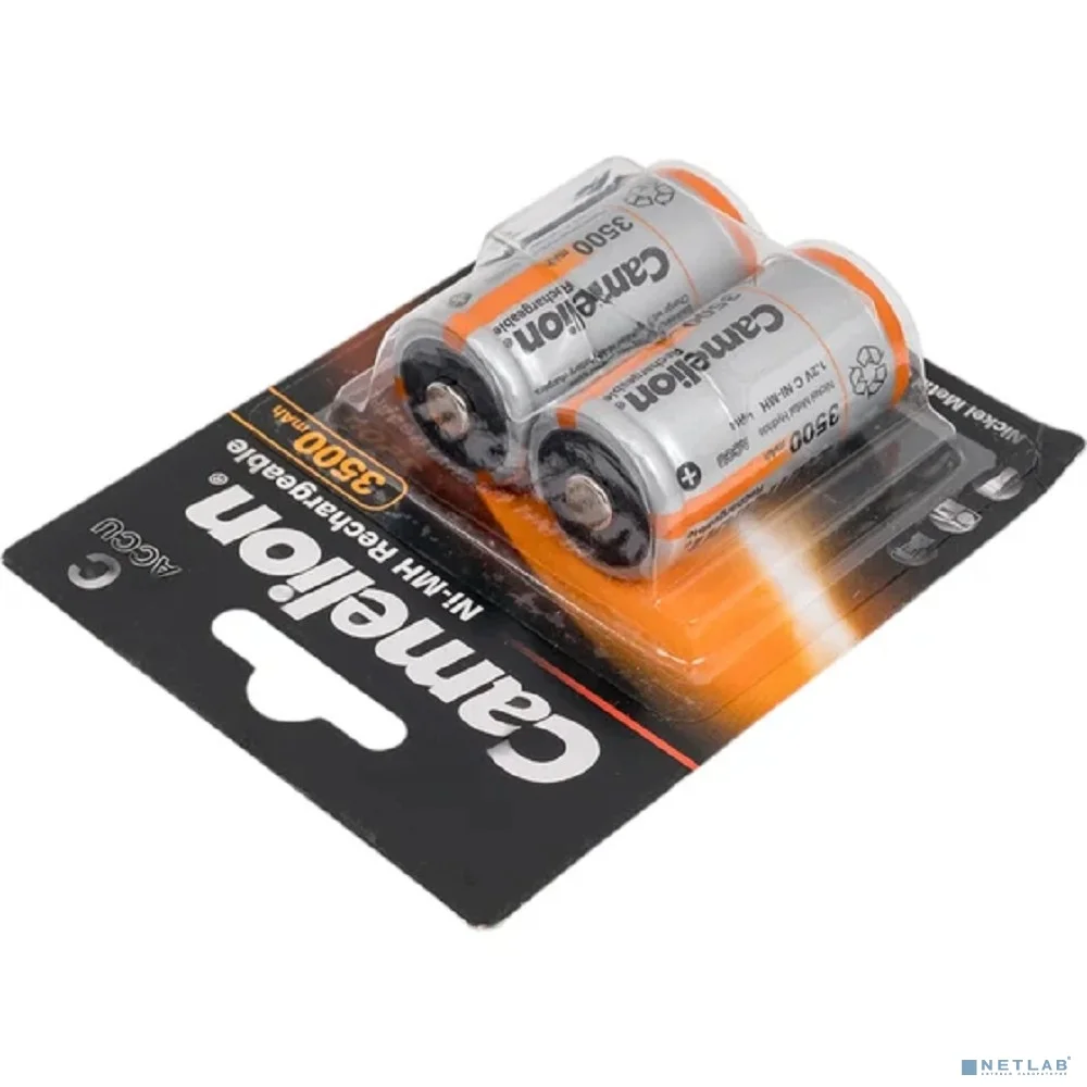 Camelion C- 3500mAh Ni-Mh BL-2 (NH-C3500BP2, аккумулятор,1.2В) (2 шт. в уп-ке)