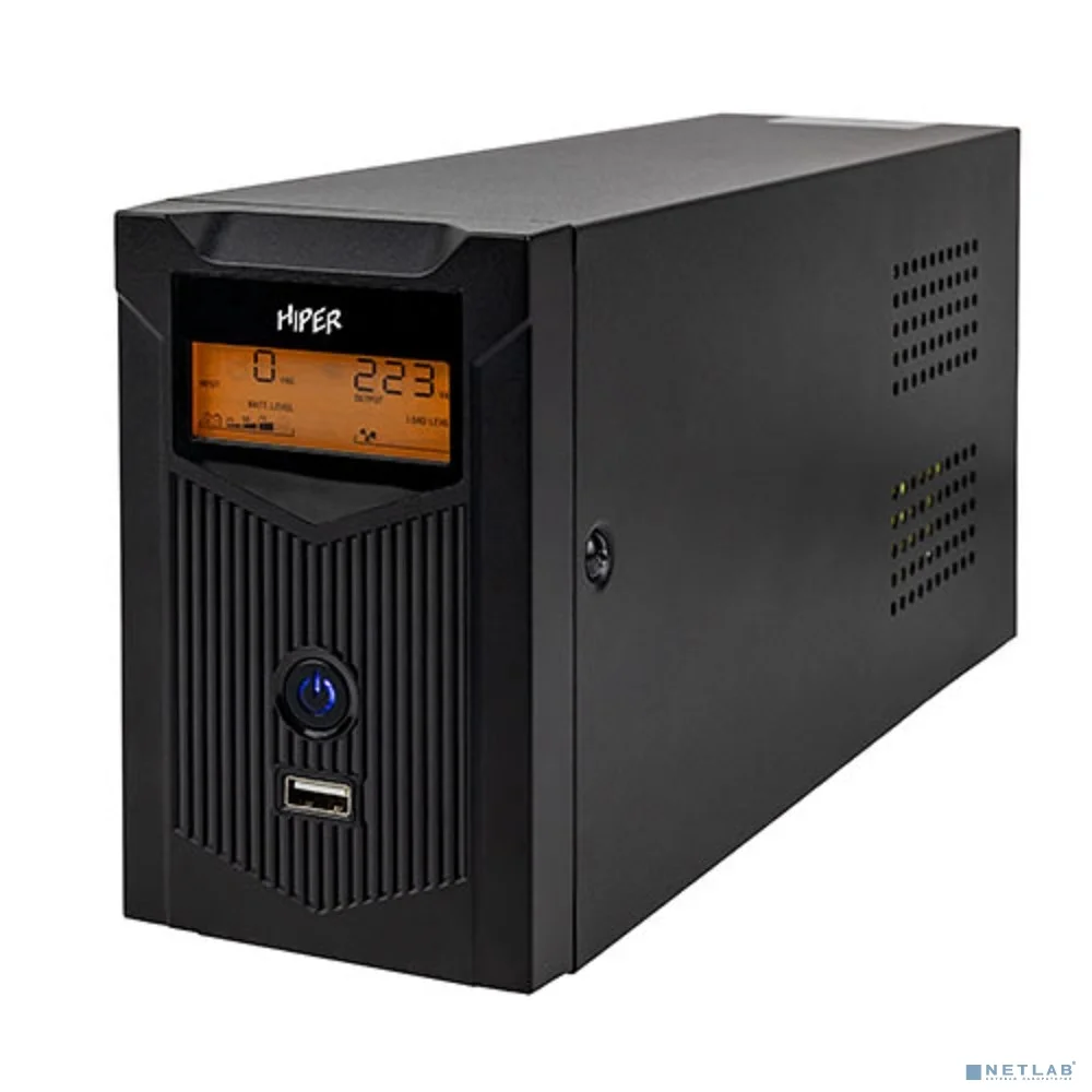 HIPER NEO LT-1000US: Линейно-интерактивный 1000VA/500W Розетки: 2 CEE АКБ: LiFePO4, 77Втч Дисплей, USB зарядка