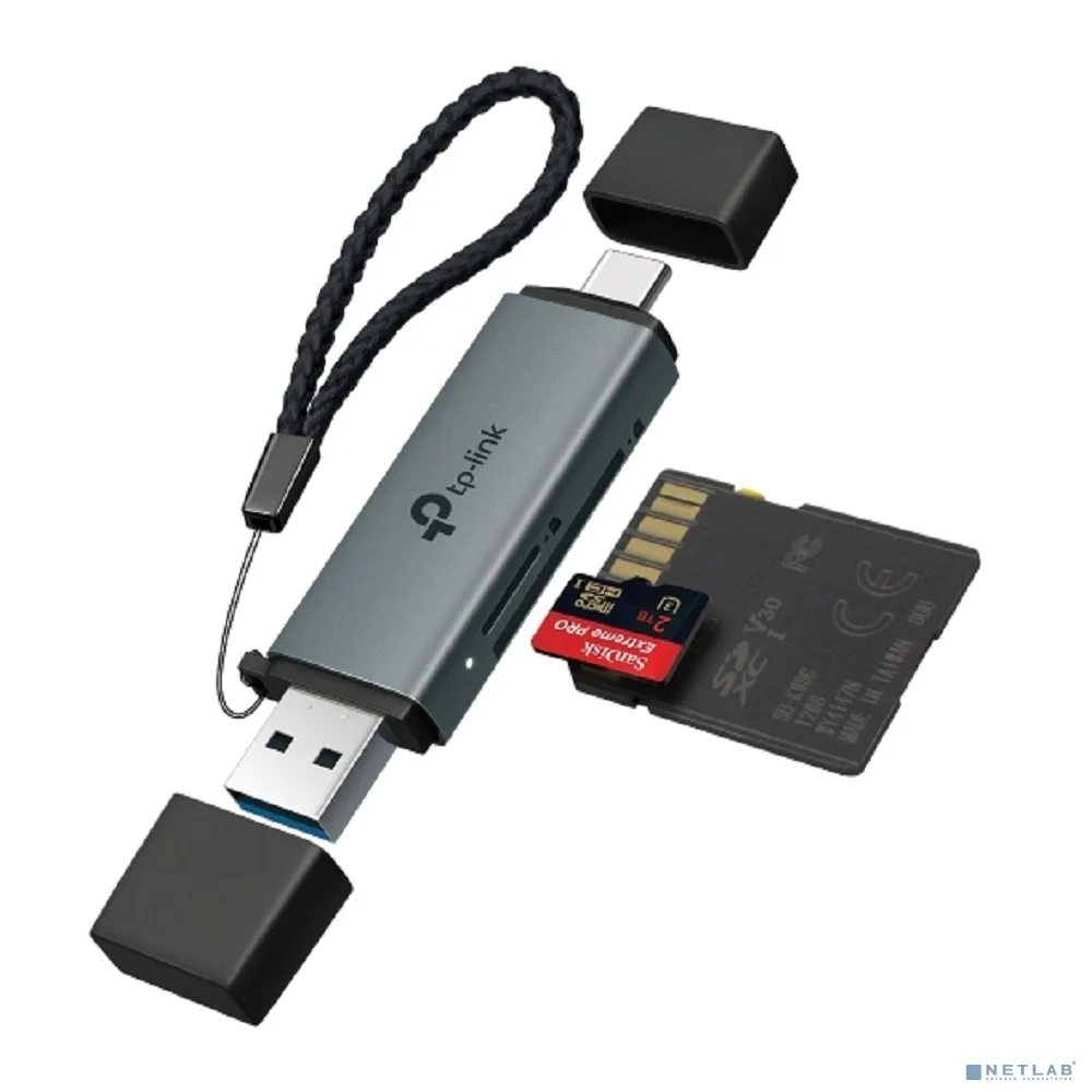 TP-Link UA430D Кардридер USB 3.0 Type-С/Type-A со слотами SD / microSD 3.0