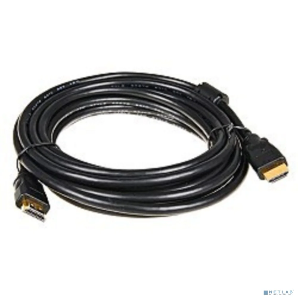 5bites APC-014-050 Кабель HDMI M / HDMI M V1.4b, высокоскоростной, ethernet+3D, зол.разъемы, ферр.кольца, 5м.