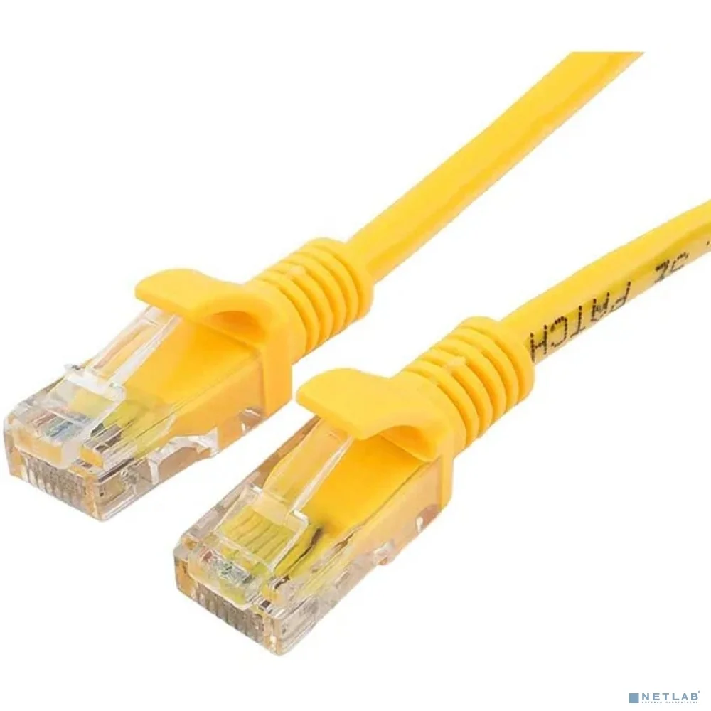Cablexpert Патч-корд UTP PP6U-1M/Y кат.6, 1м, литой, многожильный (желтый) 2