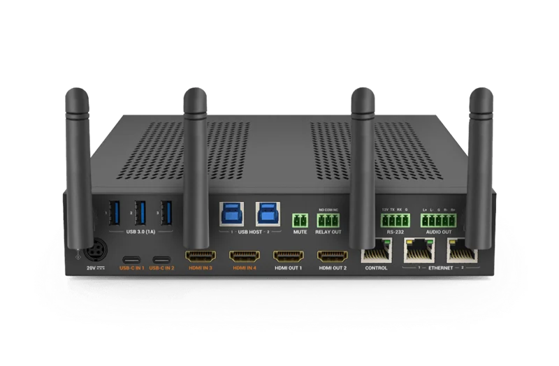 Коммутатор Wyrestorm Коммутатор презентационный 2x USB-C, 2x HDMI входы | 2x HDMI выходы | USB 3.0 | Беспроводное видео и USB