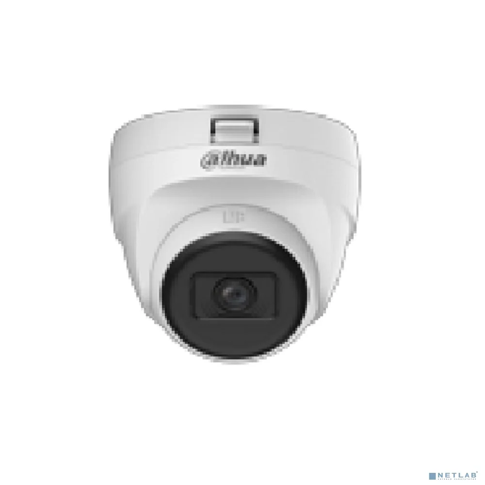 DAHUA DH-HAC-T1A51P-U-IL-0280B-S3 Уличная купольная HDCVI-видеокамера 5Мп; CMOS; объектив 2.8мм; ИК 25м, Led 20м; корпус: пластик