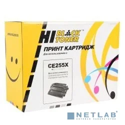 Hi-Black CE255X Картридж для принтеров LaserJet P3015, черный, 12500 стр.