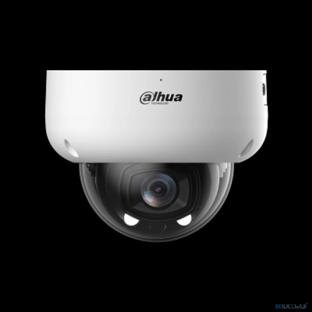DAHUA DH-IPC-HDBW5449RP-ASE-LED-0280B-S2 Уличная купольная IP-видеокамера 4Мп; 1/1.8” CMOS; объектив 2.8мм; трево-е вх/вых:1/1; аудиовх/вых: 1/1; LED 30м; IP67, IK10; PoE/ePoE; металл