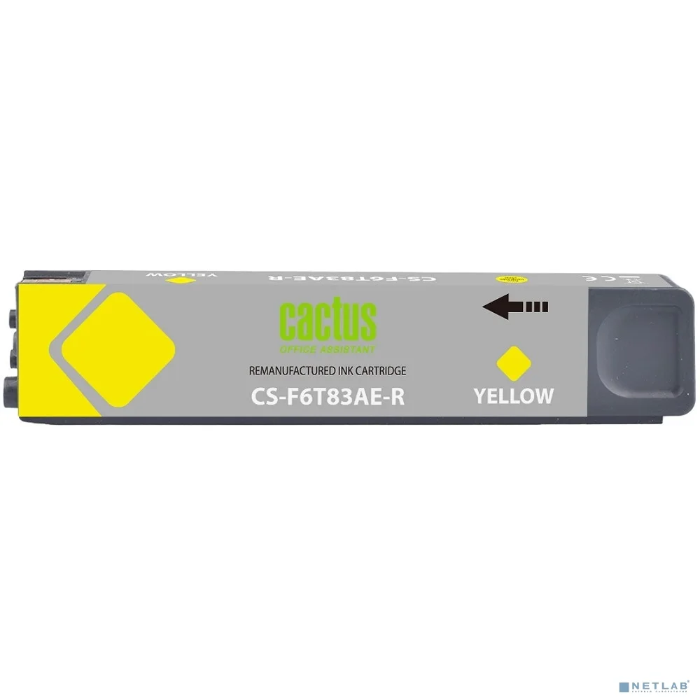 Картридж струйный Cactus CS-F6T83AE-R 973XL желтый (120мл) для HP PageWide Pro 452dw/477dw