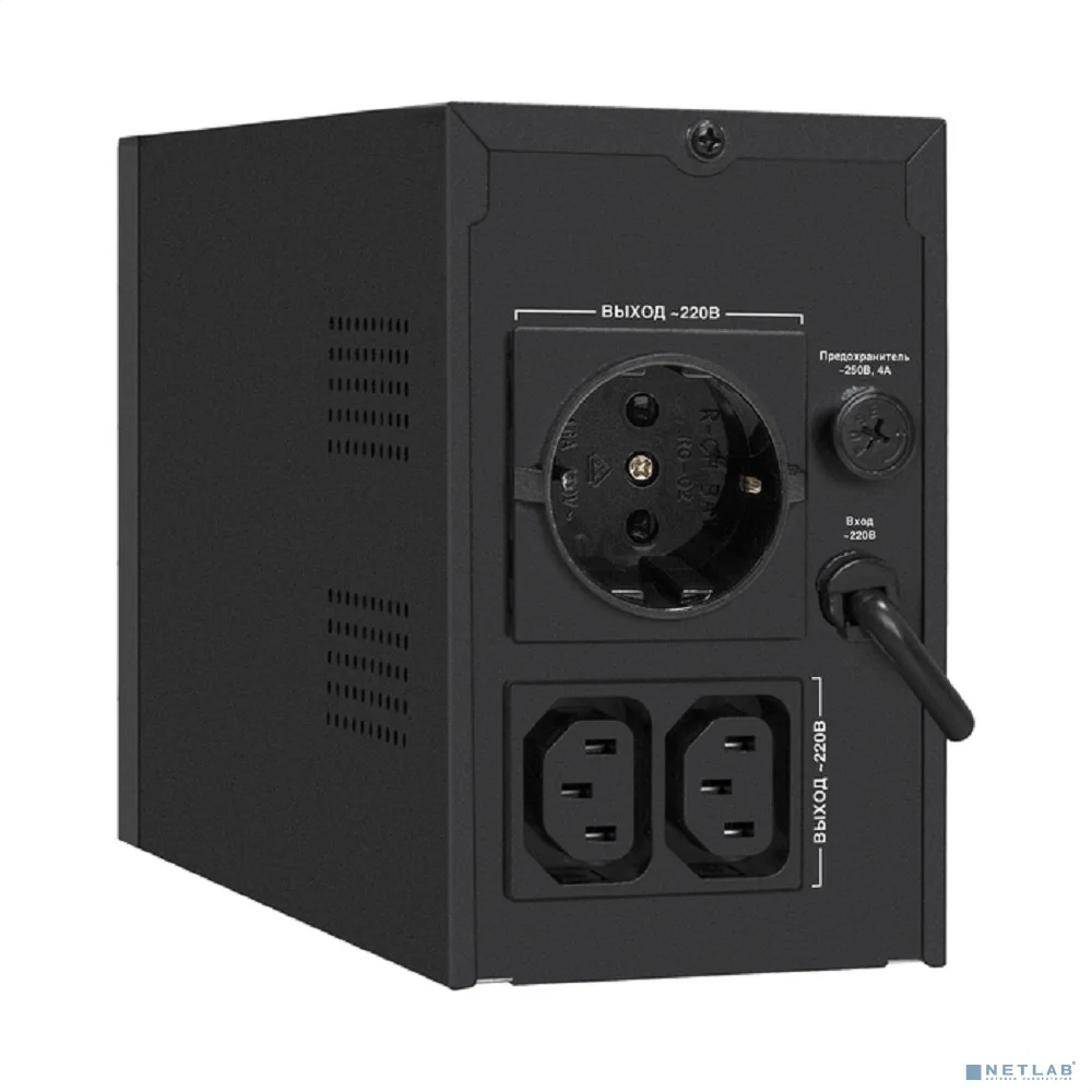 Exegate EX292781RUS ИБП ExeGate SpecialPro UNB-1000.LED.AVR.1SH.2C13 <1000VA/550W, LED, AVR,1*Schuko+2*C13, металлический корпус, Black>