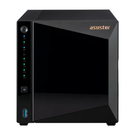 Сетевое хранилище ASUSTOR AS3304T V2 4-Bay NAS/MPl/ARM64 64-bit 1.7GHz/2GBDDR4/noHDD,LFF(HDD,SSD),/1x2.5GbE(LAN)/3xUSB3.2