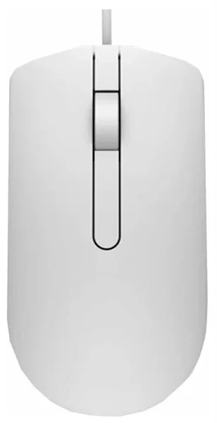Мышь Dell Mouse MS116 Wired; USB; optical; 1000 dpi; 3 butt; White