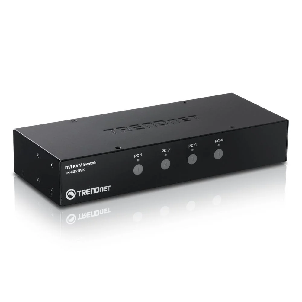 Переключатель консоли (KVM) TRENDnet 4-port DVI KVM Switch Kit RTL {6}