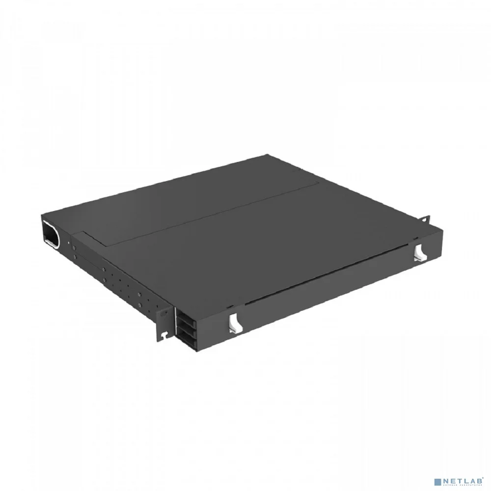 NTSS Кросс распределительный стоечный выдвижной 19” NTSS PREMIUM RRDC 1U, 12 CSM MTP кассет, черный NTSS-RsFOB-PM-1U-CSM-12-MTP-BL