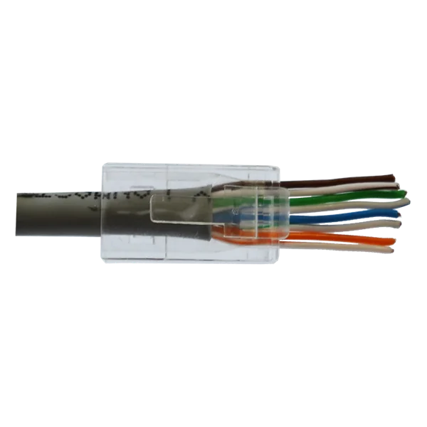 Коннектор RJ45 тип EZ, 8P8C, UTP, Cat.6, универсальный, покрытие 50 микрон,100 шт. 2