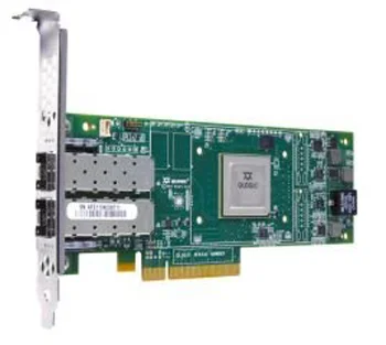 адаптер Qlogic QLE2672 16Gb Dual Port FC HBA, x8 PCIe, SR LC multi-mode optic, LP + FH, transivers included