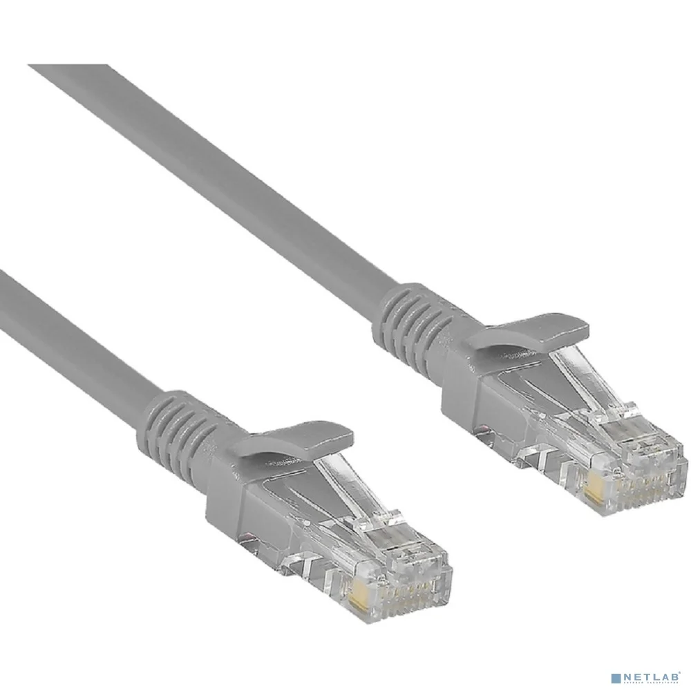 Exegate EX272313RUS Патч-корд UTP-RJ45-RJ45-C6-2M-GY, UTP, cat.6, 2м, серый