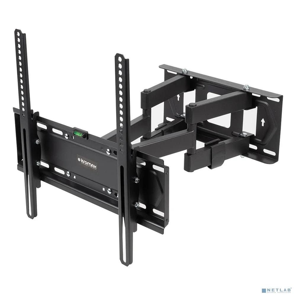 Kromax PIXIS-L-2 черный 22"-65" макс.50кг настенный поворот и наклон