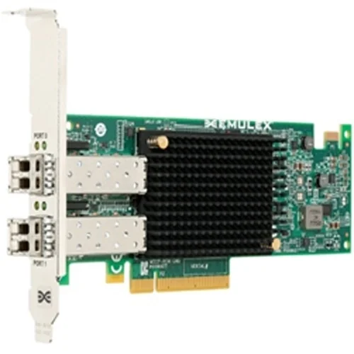 Контроллер DELL Emulex LPe31002 Dual Port FC 16G Fibre Channel HBA, PCIe Full Height, Customer Kit, V2 (including FC16 trancievers x 2)(analog LPe31002-AP)