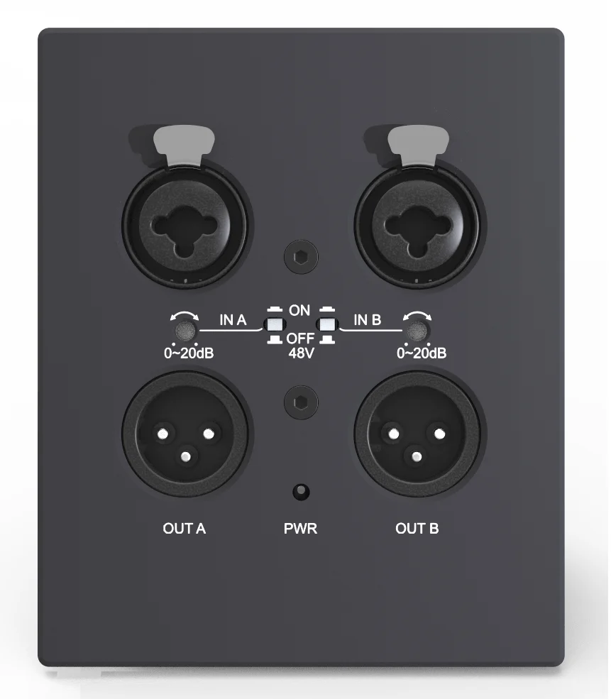 ITC TS-P8802P  Dante панель 2х2 2