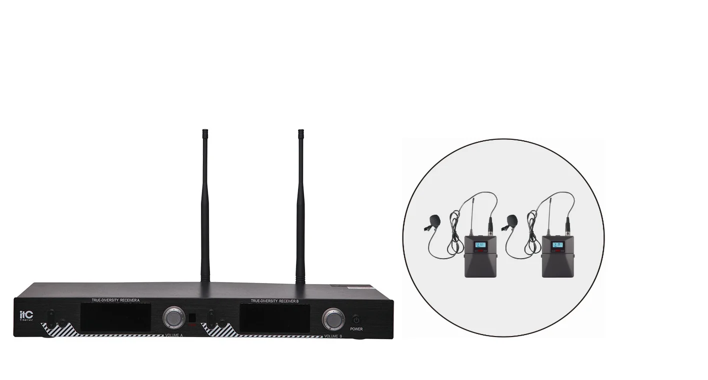 ITC T-521UL  радиосистема, 2 петличных микрофона 2