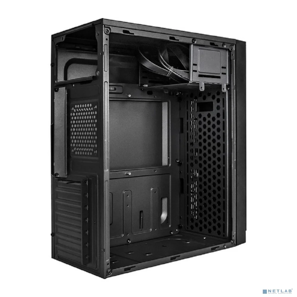 Exegate EX290174RUS Корпус Miditower ExeGate AA-442U2 (ATX, без БП, 1*USB+2*USB3.0, аудио, черный)