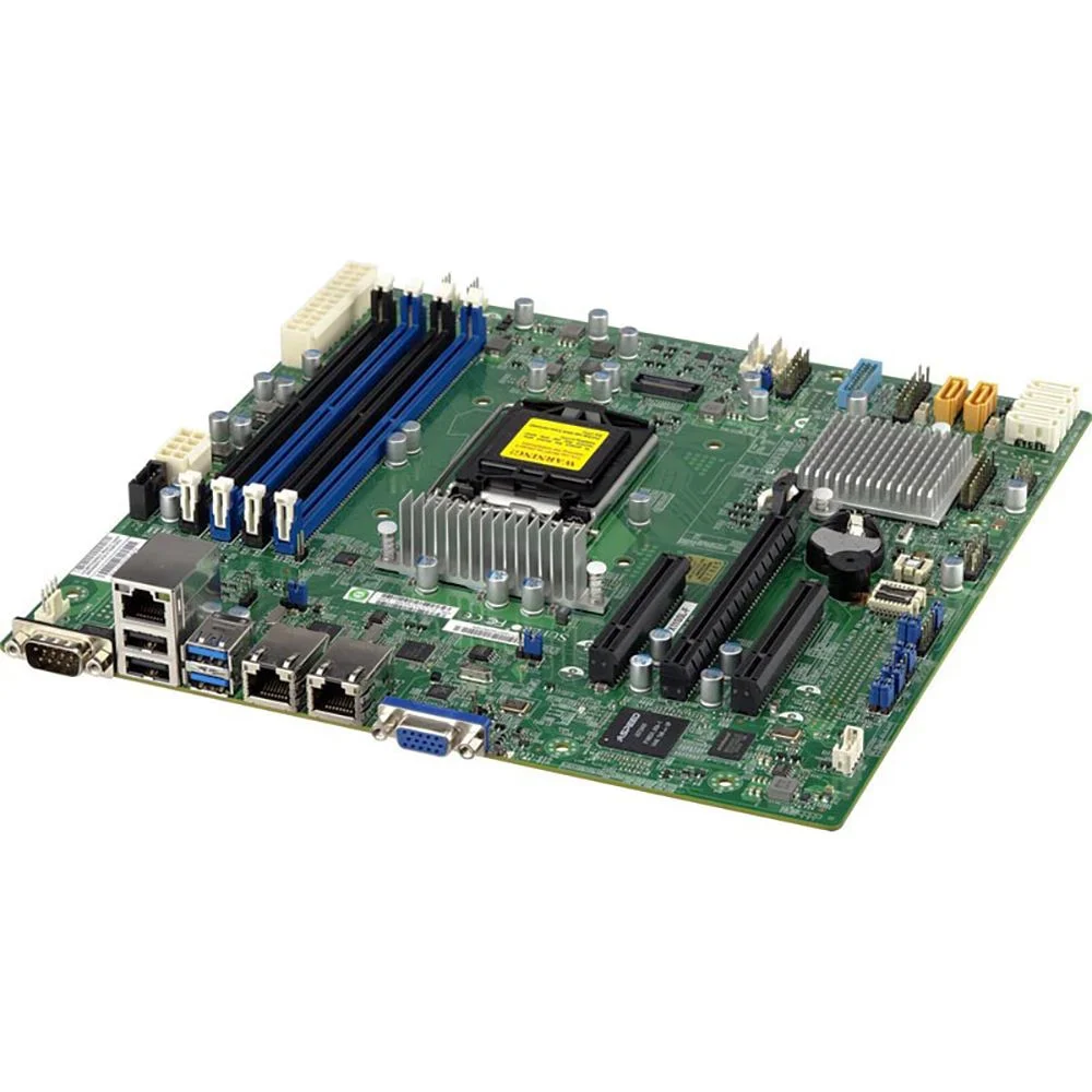 Материнская плата SuperMicro MBD-X11SSL-F-B Micro-ATX LGA 1151 64GB Unbuffered ECC UDIMM DDR4-2400MHz, in 4 DIMM slots 6 USB 2.0 ports 5 USB 3.0 ports 1 PCI-E 3.0 x8 (in x16 slot) 1 PCI-E 3.0 x8 1 PCI-E 3.0 x4, OEM {10} (202935) (incl. 1x I/O Shield MCP-260-00042-0N, 2x CBL-0044L)