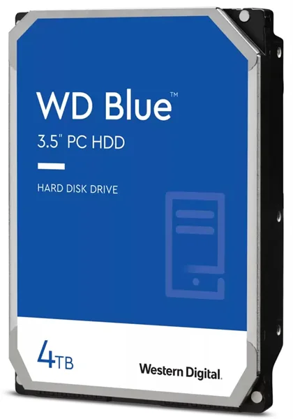 Жесткий диск Western Digital Blue HDD 3.5" SATA 4Tb, 5400rpm, 256MB buffer, WD40EZAZ, 1 year