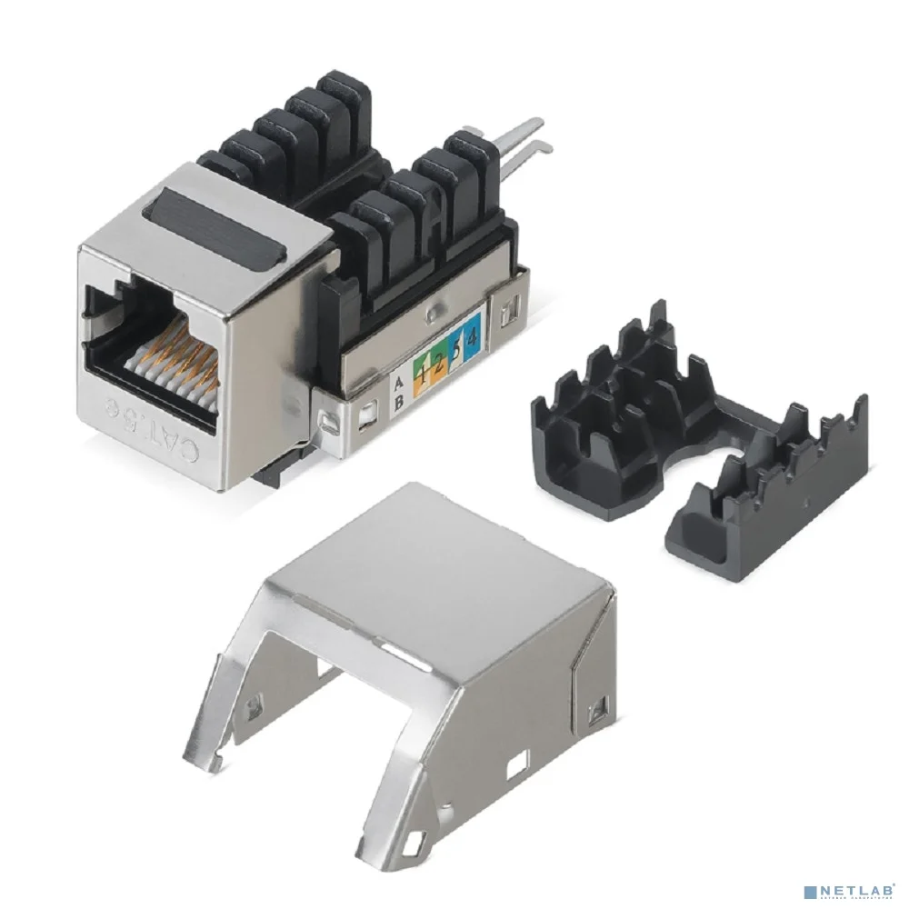 Rexant (02-0272) Модуль Keystone Jack RJ-45(8P8C), FTP экранированный, CAT 6, тип 90 градусов PRO